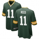 Men's Green Bay Packers #0 Smith Game Green Team Color Football Jersey