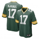 Men's Green Bay Packers #17 Brandon McManus Green Football Stitched Game Jersey