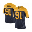 Men's Green Bay Packers #91 Preston Smith Game Navy Blue Alternate Football Jersey