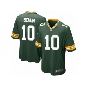 Men's Nike Green Bay Packers #10 Jacob Schum Game Green Team Color NFL Jersey
