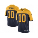 Men's Nike Green Bay Packers #10 Jacob Schum Game Navy Blue Alternate NFL Jersey