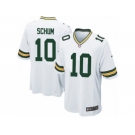 Men's Nike Green Bay Packers #10 Jacob Schum Game White NFL Jersey