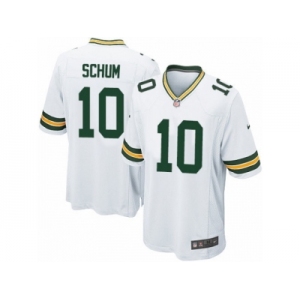 Men's Nike Green Bay Packers #10 Jacob Schum Game White NFL Jersey