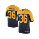 Men's Nike Green Bay Packers #36 LaDarius Gunter Game Navy Blue Alternate NFL Jersey