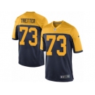 Men's Nike Green Bay Packers #73 JC Tretter Game Navy Blue Alternate NFL Jersey