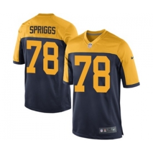 Men's Nike Green Bay Packers #78 Jason Spriggs Game Navy Blue Alternate NFL Jersey