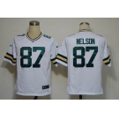 NIKE NFL Jerseys Green Bay Packers 87 Jordy Nelson White (Game)