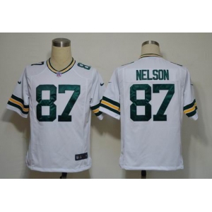 NIKE NFL Jerseys Green Bay Packers 87 Jordy Nelson White (Game)