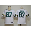 NIKE NFL Jerseys Green Bay Packers 87 Nelson White (Game)