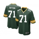 Nike Game Josh Sitton Green Men's Jersey - Green Bay Packers #71 NFL Home