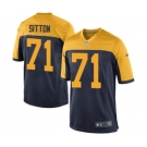 Nike Game Josh Sitton Navy Blue Men's Jersey - Green Bay Packers #71 NFL Alternate