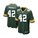 Nike Game Morgan Burnett Green Men's Jersey - Green Bay Packers #42 NFL Home