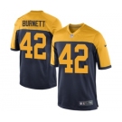 Nike Game Morgan Burnett Navy Blue Men's Jersey - Green Bay Packers #42 NFL Alternate