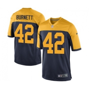 Nike Game Morgan Burnett Navy Blue Men's Jersey - Green Bay Packers #42 NFL Alternate