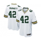 Nike Game Morgan Burnett White Men's Jersey - Green Bay Packers #42 NFL Road