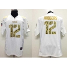 nike nfl jerseys green bay packers #12 aaron rodgers white[nike USA]