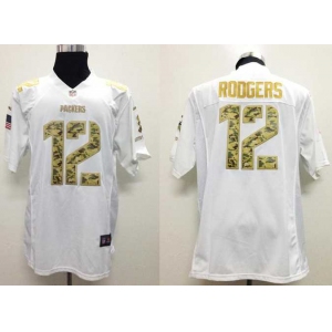 nike nfl jerseys green bay packers #12 aaron rodgers white[nike USA]
