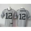nike nfl jerseys green bay packers #12 rodgers gray[game]
