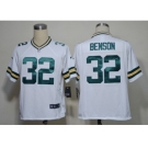 nike nfl jerseys green bay packers #32 benson white[game]