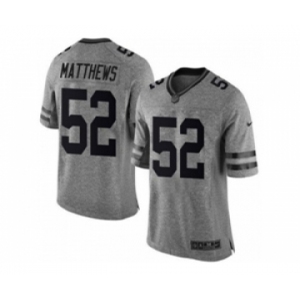 nike nfl jerseys green bay packers #52 clay matthews gray[game]