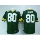 nike nfl jerseys green bay packers #80 driver green[game]