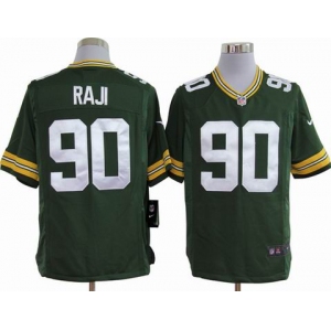 nike nfl jerseys green bay packers #90 raji green[game]