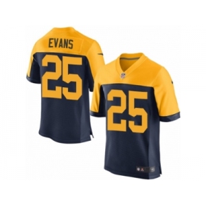 Men Nike Green Bay Packers #25 Marwin Evans Elite Navy Blue Alternate NFL Jersey
