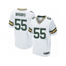 Men Nike Green Bay Packers #55 Ahmad Brooks Elite White NFL Jersey
