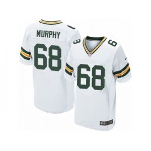 Men Nike Green Bay Packers #68 Kyle Murphy Elite White NFL Jersey