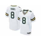 Men Nike Green Bay Packers #8 Justin Vogel Elite White NFL Jersey