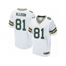 Men Nike Green Bay Packers #81 Geronimo Allison Elite White NFL Jersey