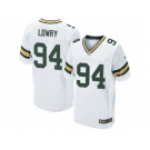 Men Nike Green Bay Packers #94 Dean Lowry Elite White NFL Jersey