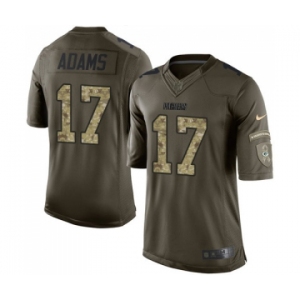Men's Green Bay Packers #17 Davante Adams Elite Green Salute to Service Football Jersey