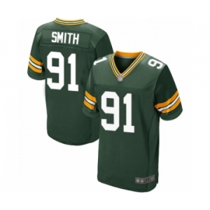 Men's Green Bay Packers #91 Preston Smith Elite Green Team Color Football Jersey