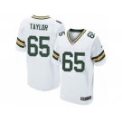Men's Nike Green Bay Packers #65 Lane Taylor Elite White NFL Jersey