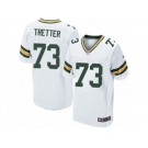 Men's Nike Green Bay Packers #73 JC Tretter Elite White NFL Jersey