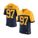 Men's Nike Green Bay Packers #97 Kenny Clark Elite Navy Blue Alternate NFL Jersey