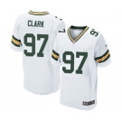 Men's Nike Green Bay Packers #97 Kenny Clark Elite White NFL Jersey
