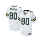 Nike Green Bay Packers #80 Jimmy Graham White Men Stitched NFL Elite Jersey