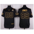 Nike Green Bay Packers #89 James Jones Black Pro Line Gold Collection Jersey[Elite]