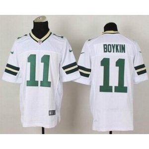 nike nfl jerseys green bay packers #11 boykin white[Elite]