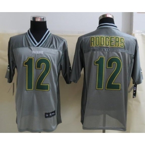nike nfl jerseys green bay packers #12 aaron rodgers grey[Elite vapor]
