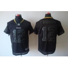 nike nfl jerseys green bay packers #12 rodgers black[Elite lights out]
