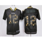 nike nfl jerseys green bay packers #12 rodgers black[Elite united sideline]