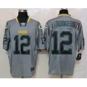 nike nfl jerseys green bay packers #12 rodgers grey[Elite lights out]
