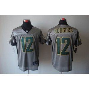 nike nfl jerseys green bay packers #12 rodgers grey[Elite shadow]
