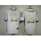 nike nfl jerseys green bay packers #15 starr white[Elite drift fashion]