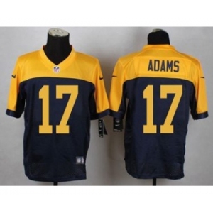 nike nfl jerseys green bay packers #17 adams yellow-blue[Elite]