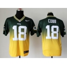 nike nfl jerseys green bay packers #18 randall cobb green-yellow[Elite drift fashion][second version]