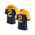 nike nfl jerseys green bay packers #2 mason crosby yellow-blue[Elite]